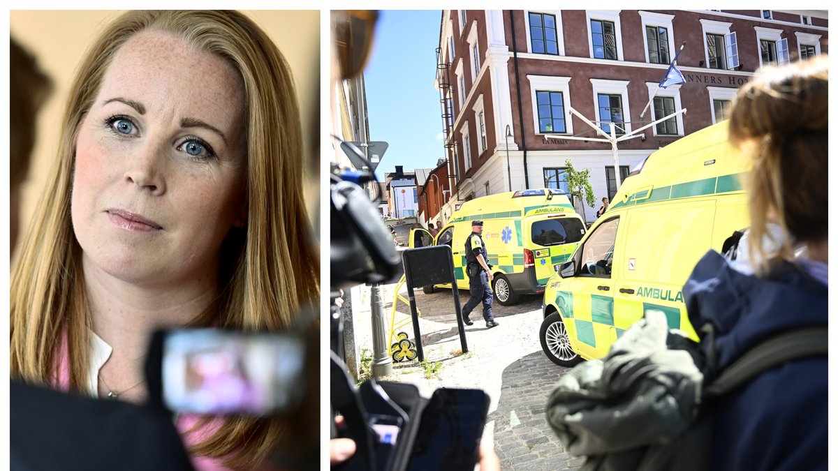 Annie Lööf (C) ställer in sin pressträff med anledning av knivdådet i Visby.
